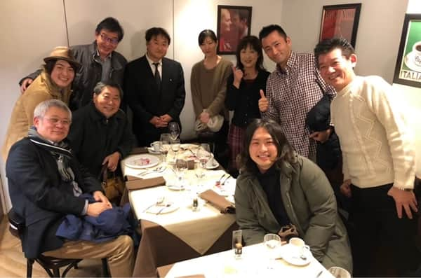 線路下の新年会